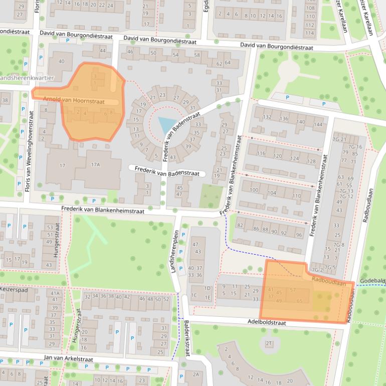 Kaart van postcodegebied 7415VD.