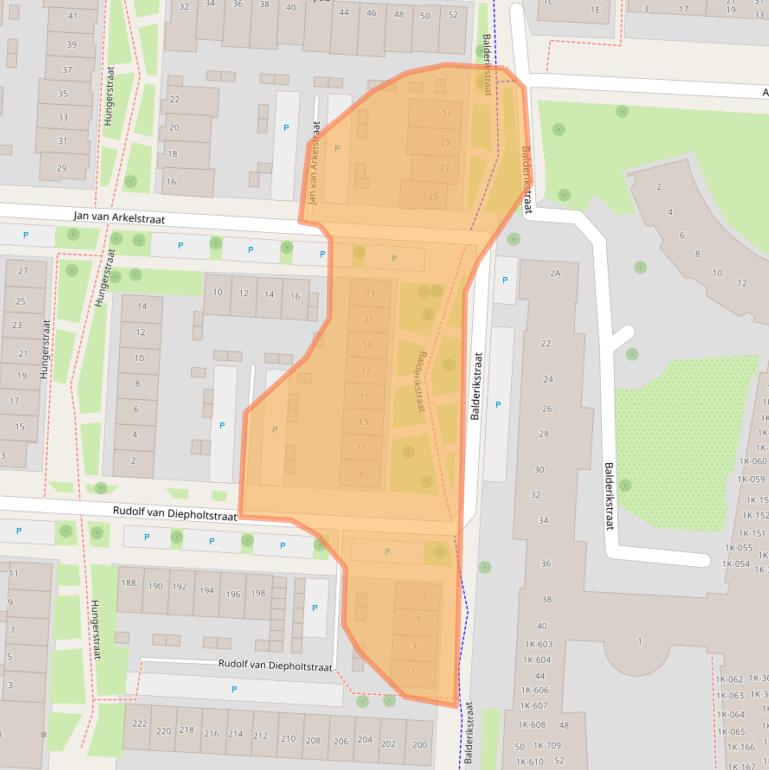 Kaart van postcodegebied 7415VG.