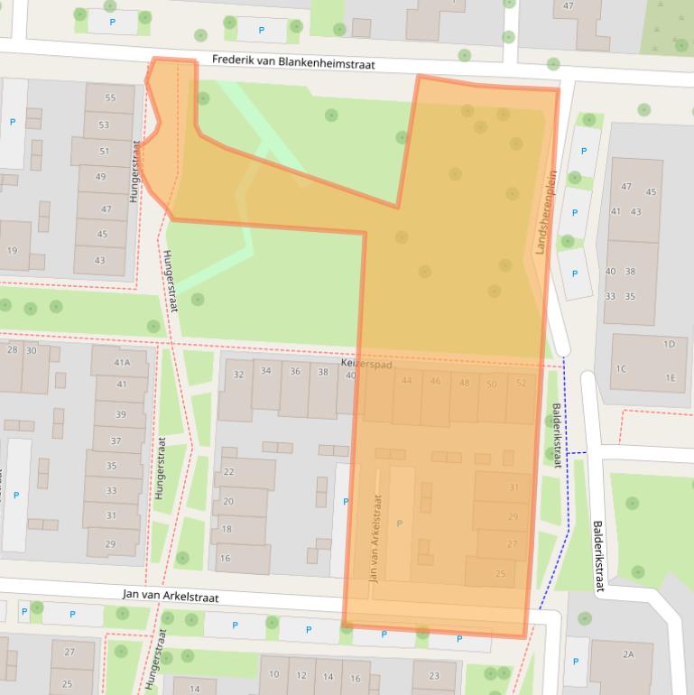 Kaart van postcodegebied 7415VV.