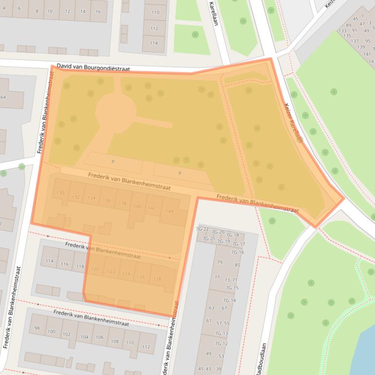 Kaart van postcodegebied 7415VX.