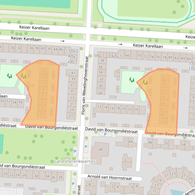 Kaart van postcodegebied 7415XW.