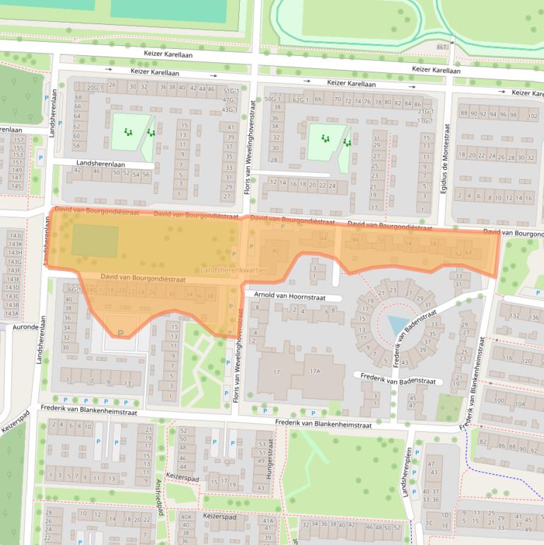 Kaart van postcodegebied 7415XX.