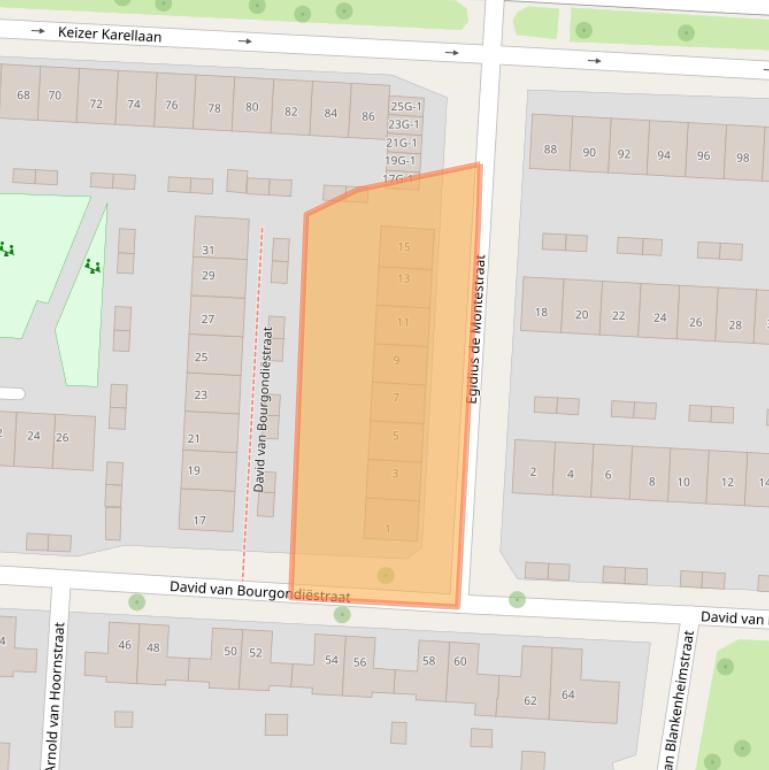 Kaart van postcodegebied 7415ZA.