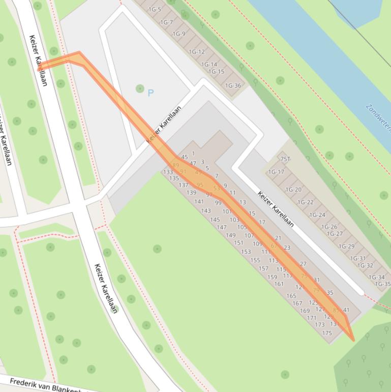 Kaart van postcodegebied 7415ZD.