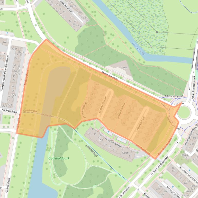 Kaart van postcodegebied 7415ZL.