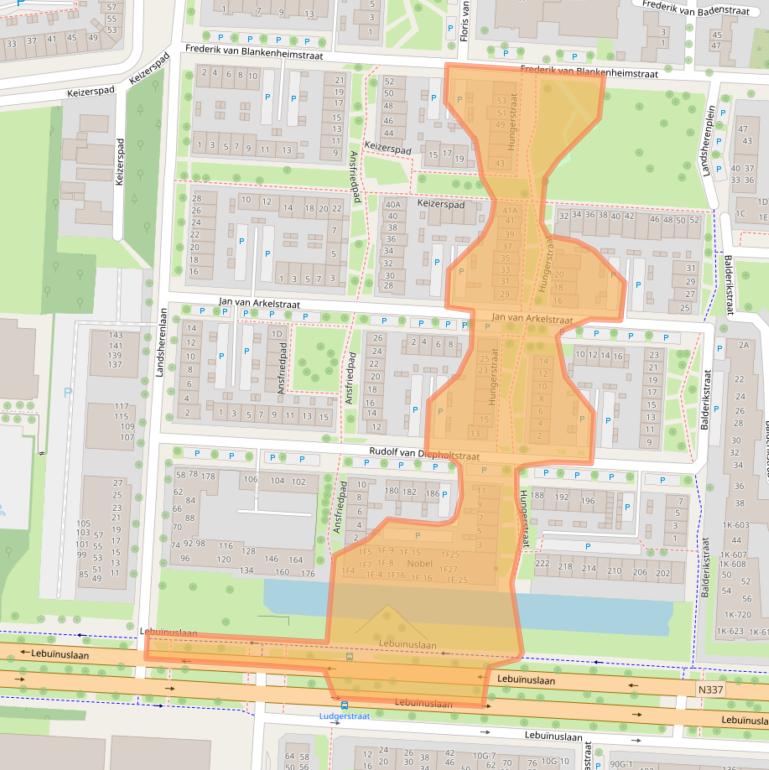 Kaart van postcodegebied 7415ZS.