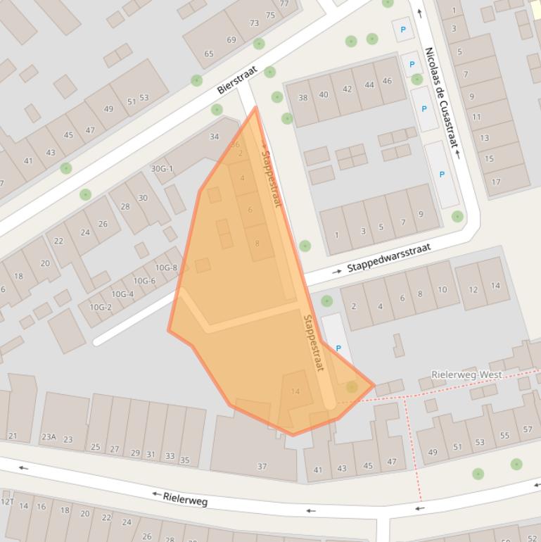 Kaart van postcodegebied 7416AP.