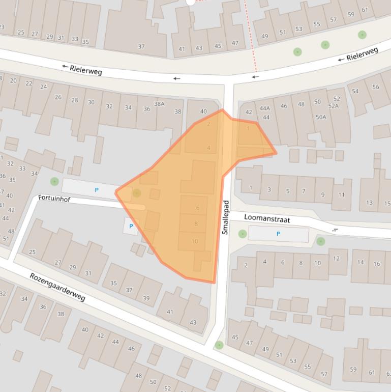 Kaart van postcodegebied 7416BK.