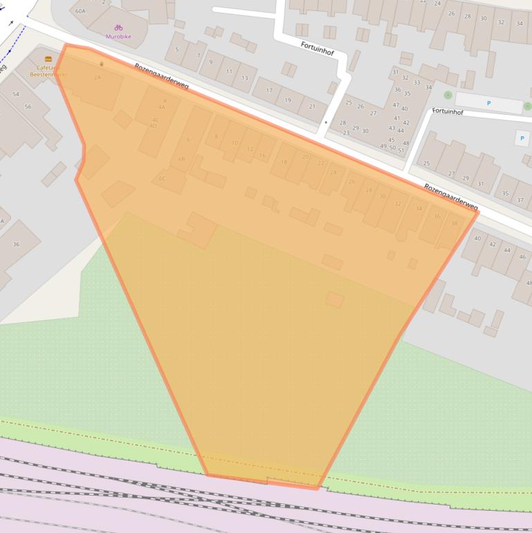 Kaart van postcodegebied 7416BN.