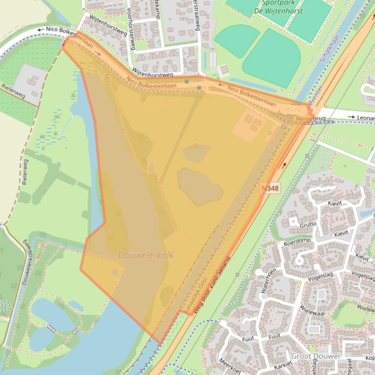 Kaart van postcodegebied 7416BR.