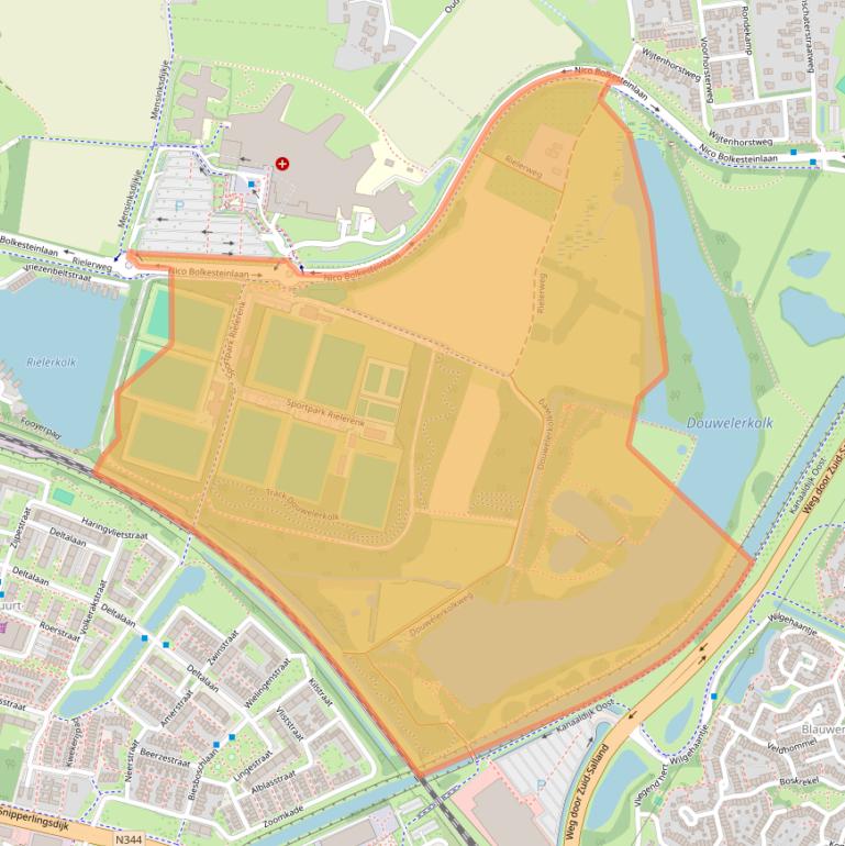Kaart van postcodegebied 7416SG.