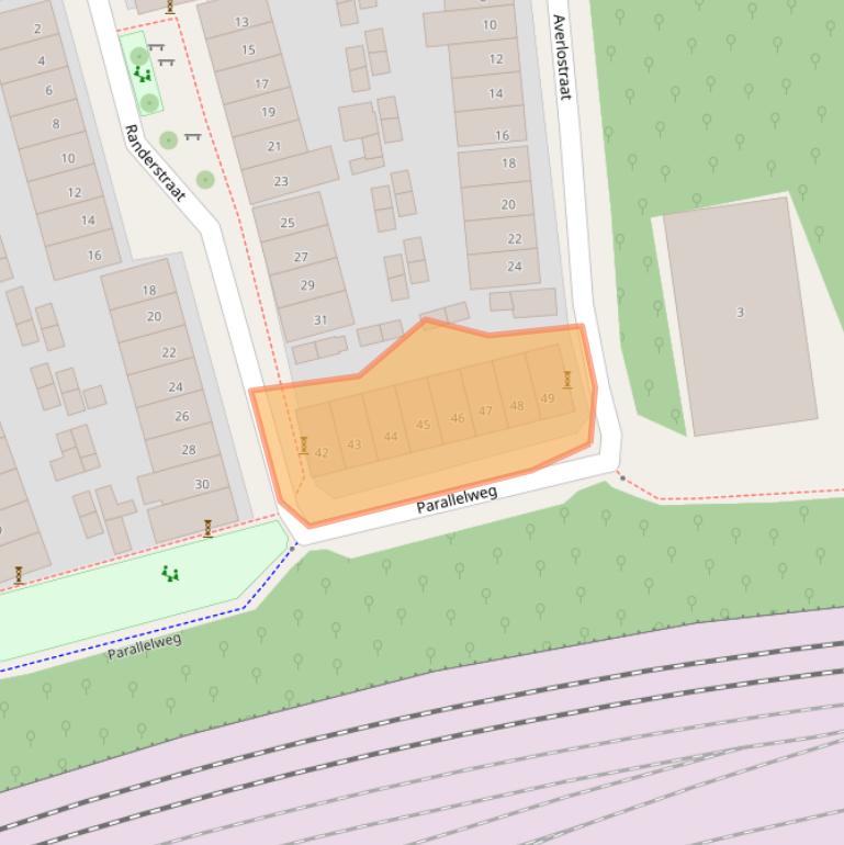 Kaart van postcodegebied 7416WC.