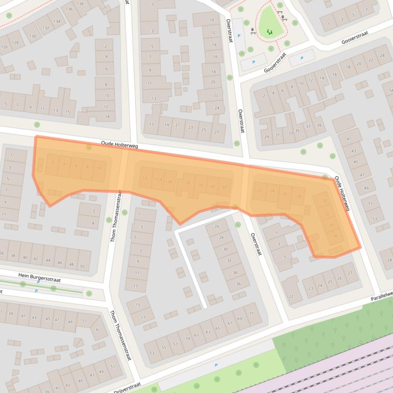 Kaart van postcodegebied 7416WG.