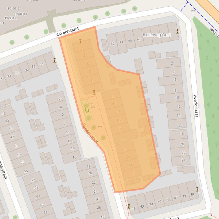 Kaart van postcodegebied 7416XH.