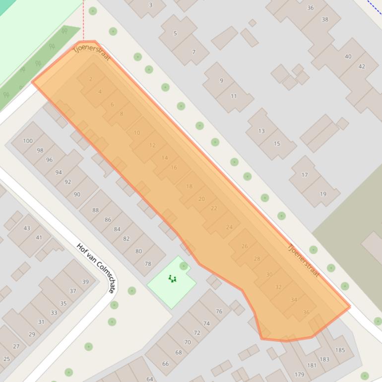 Kaart van postcodegebied 7416XM.