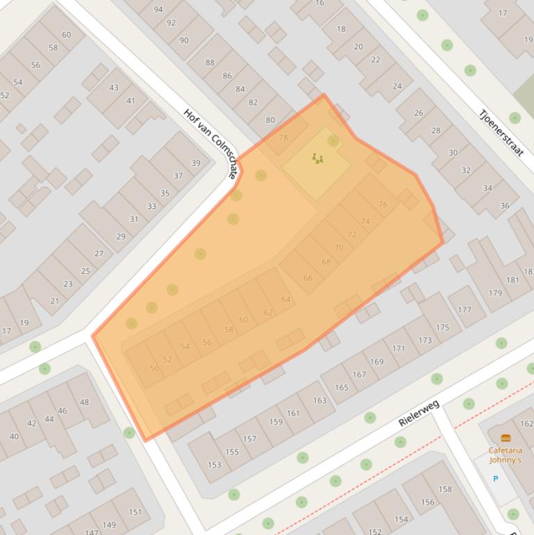Kaart van postcodegebied 7416XT.