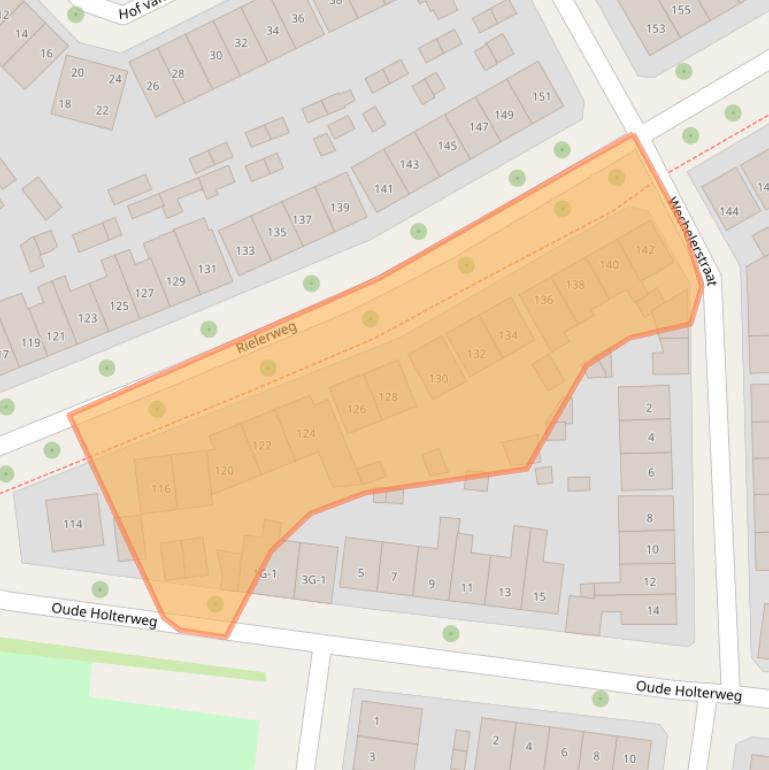 Kaart van postcodegebied 7416ZK.