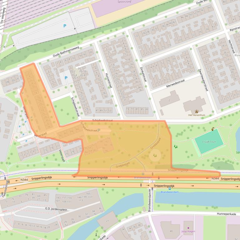 Kaart van postcodegebied 7417AA.
