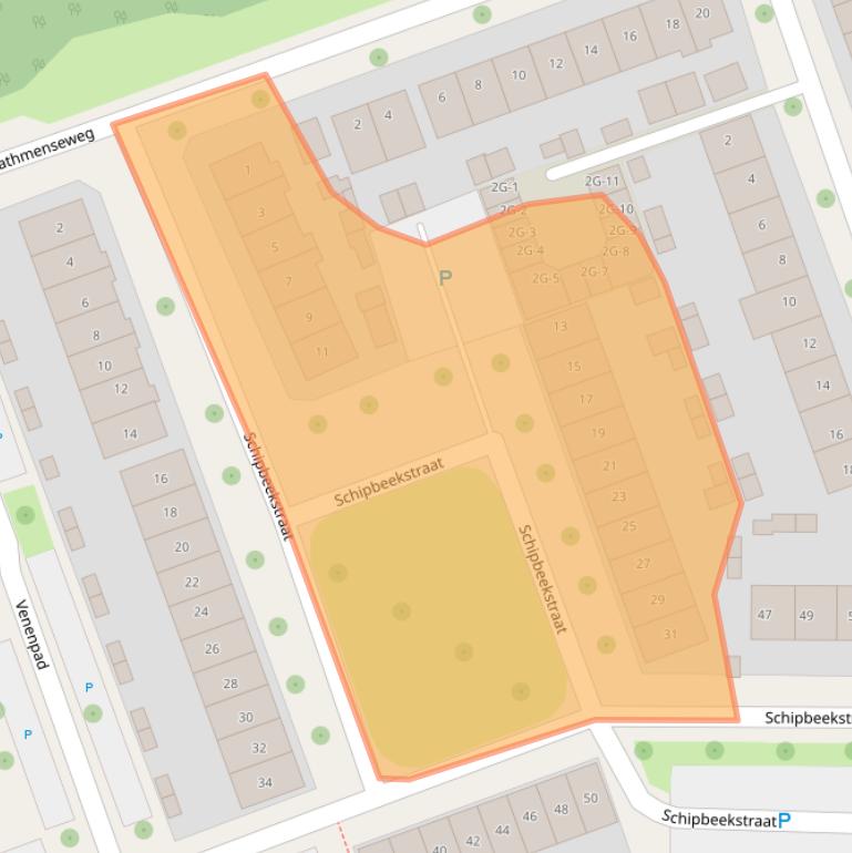 Kaart van postcodegebied 7417AB.
