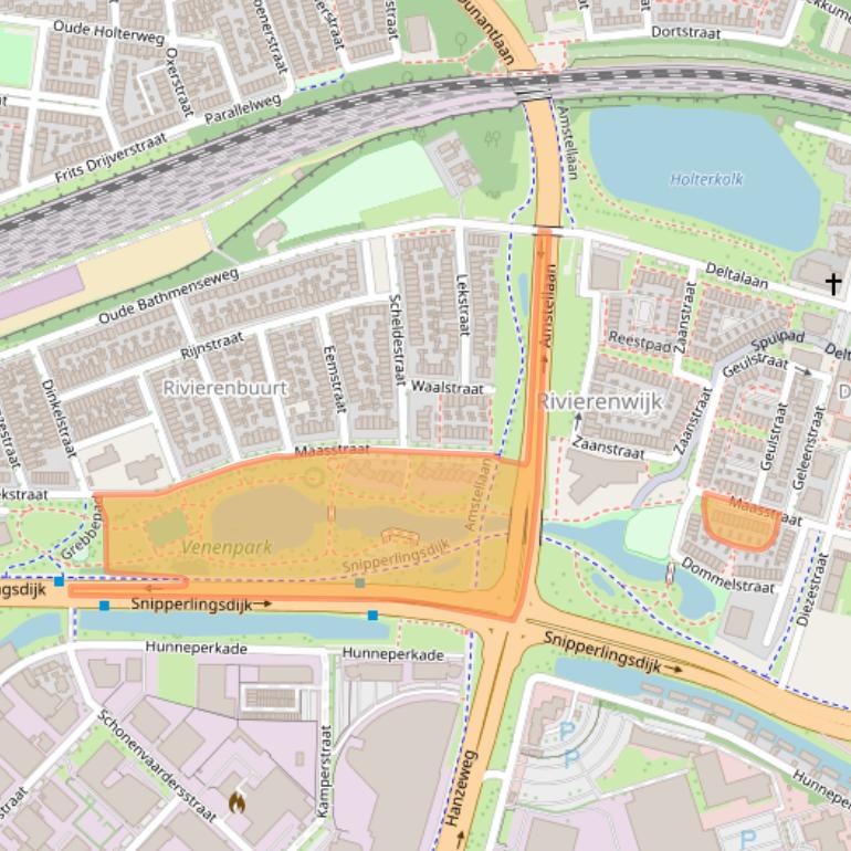 Kaart van postcodegebied 7417AH.