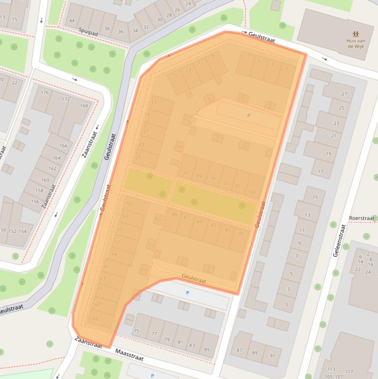 Kaart van postcodegebied 7417BA.