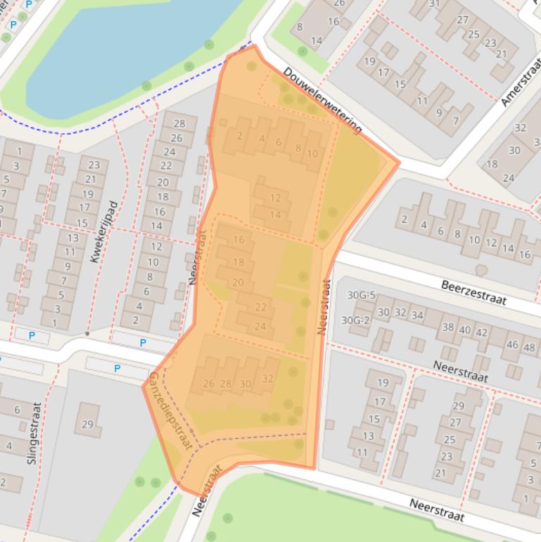 Kaart van postcodegebied 7417BN.