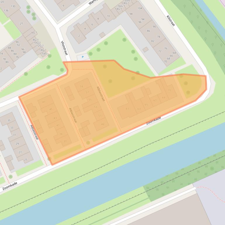 Kaart van postcodegebied 7417BR.