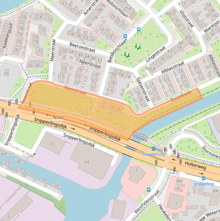 Kaart van postcodegebied 7417BS.