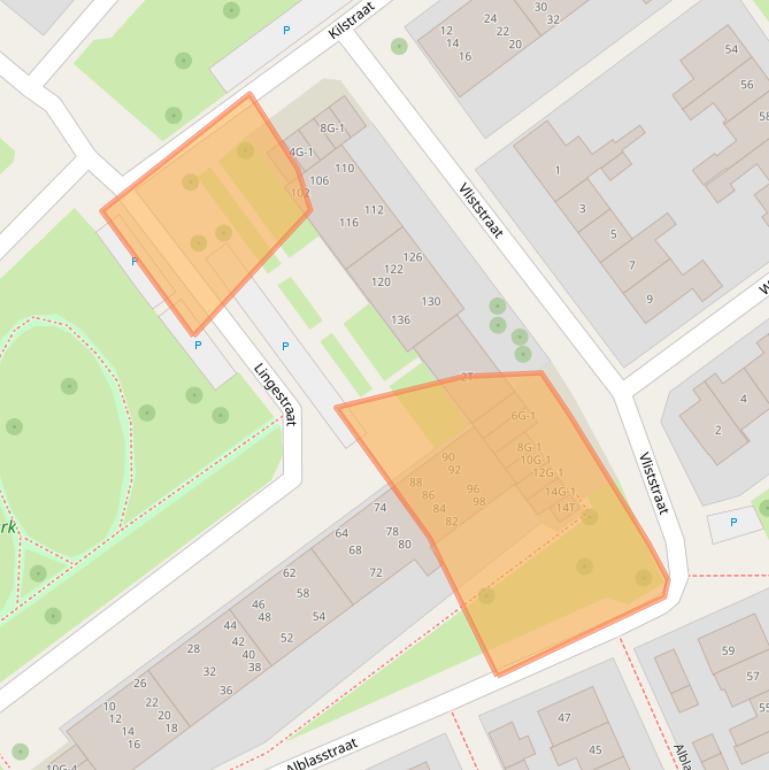 Kaart van postcodegebied 7417BX.