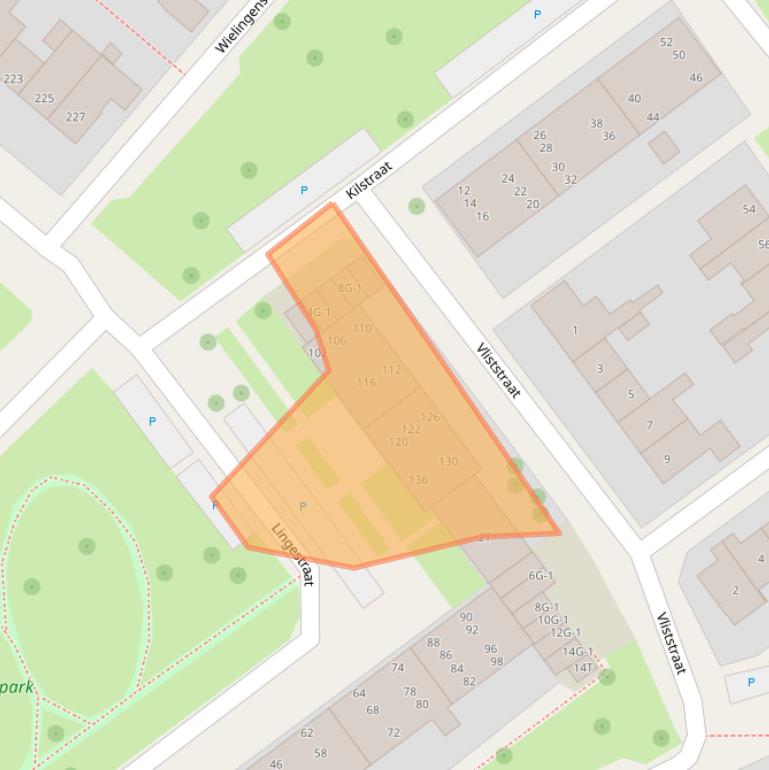 Kaart van postcodegebied 7417BZ.