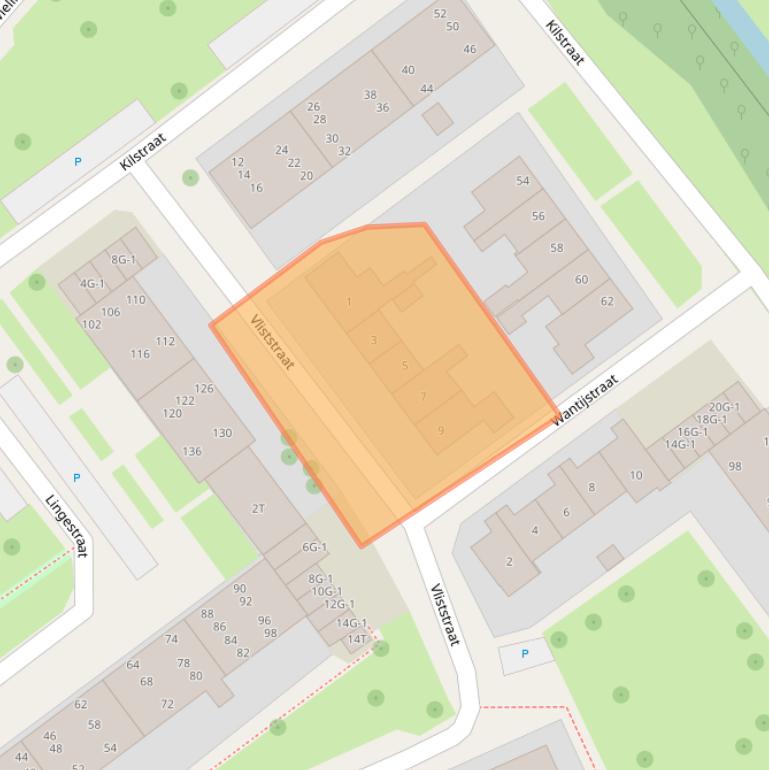 Kaart van postcodegebied 7417CC.