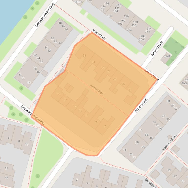 Kaart van postcodegebied 7417CK.