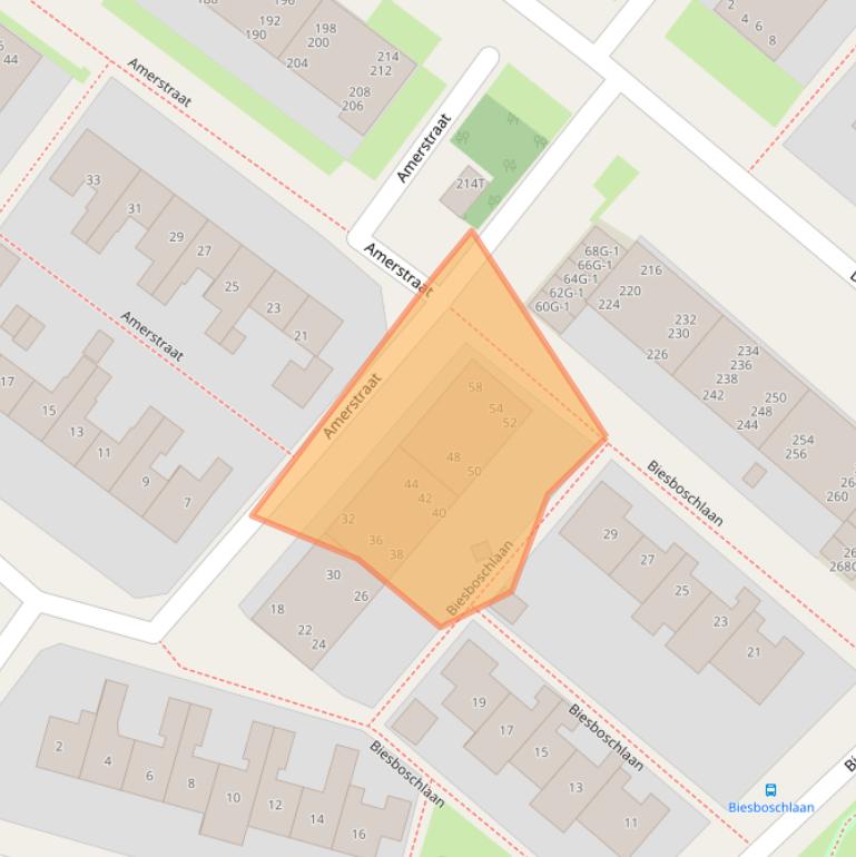 Kaart van postcodegebied 7417CM.