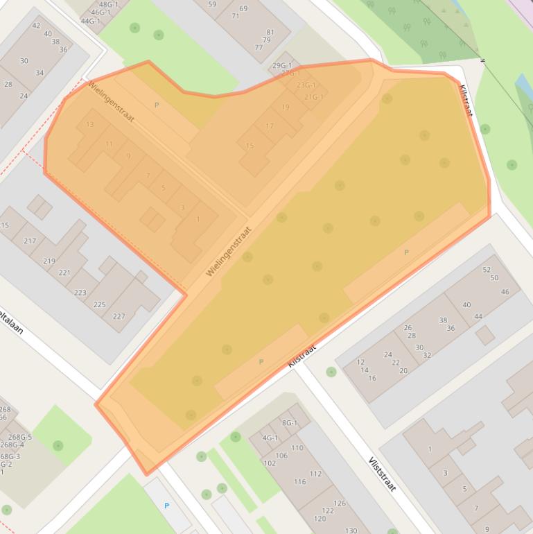 Kaart van postcodegebied 7417CN.