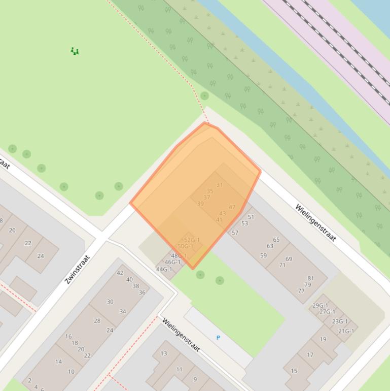 Kaart van postcodegebied 7417CP.