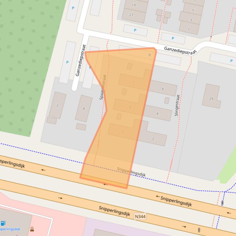 Kaart van postcodegebied 7417CX.