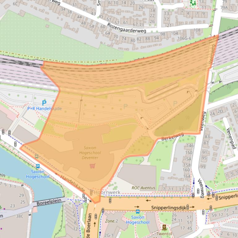 Kaart van postcodegebied 7417DH.