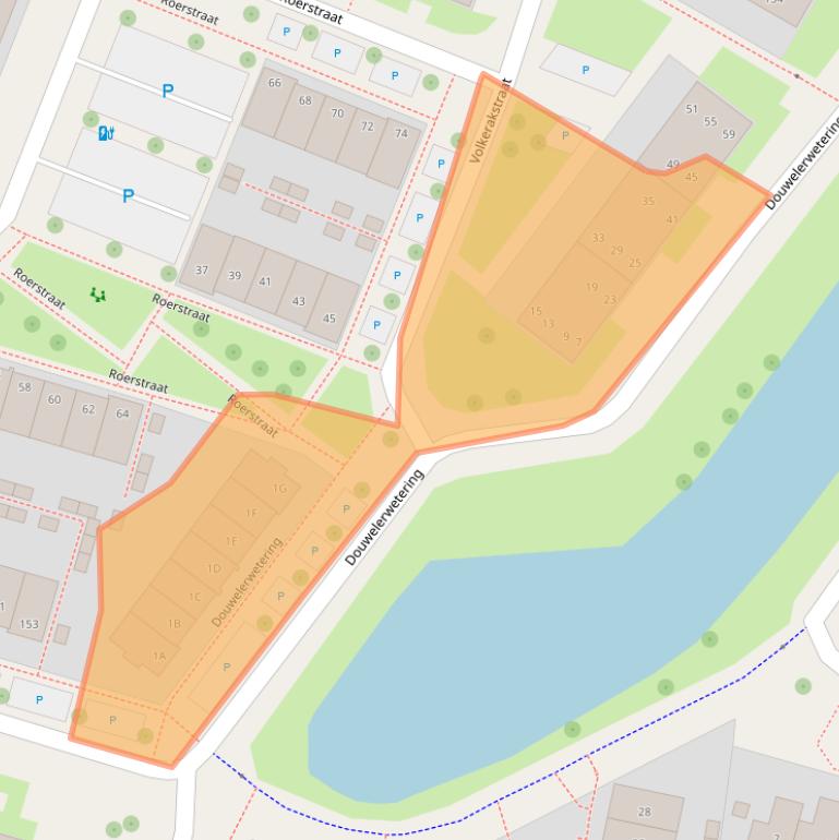 Kaart van postcodegebied 7417TR.