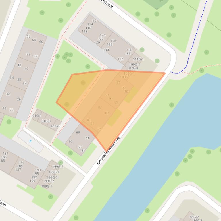 Kaart van postcodegebied 7417TT.