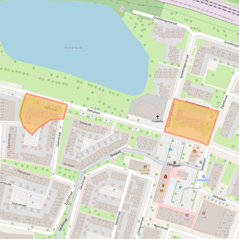 Kaart van postcodegebied 7417VA.