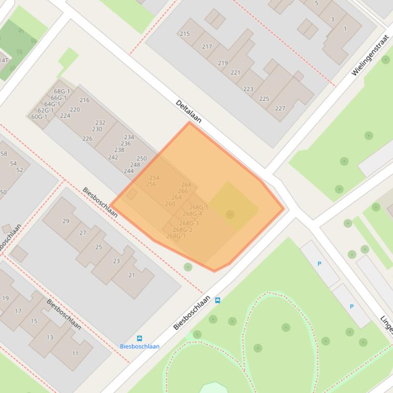 Kaart van postcodegebied 7417VP.