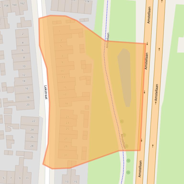 Kaart van postcodegebied 7417WG.