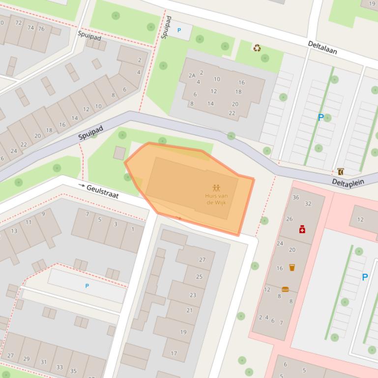 Kaart van postcodegebied 7417WZ.