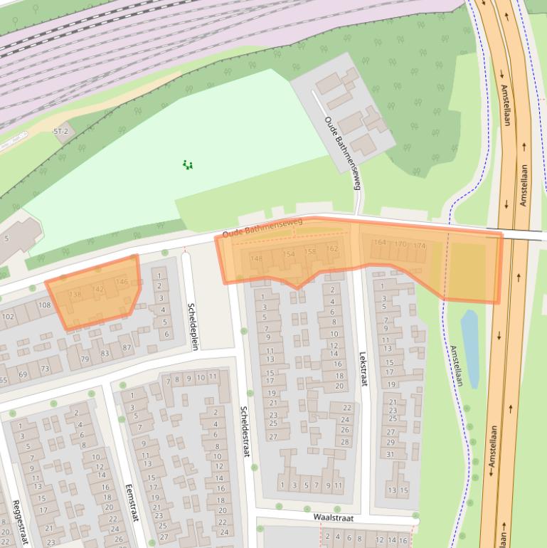 Kaart van postcodegebied 7417XD.