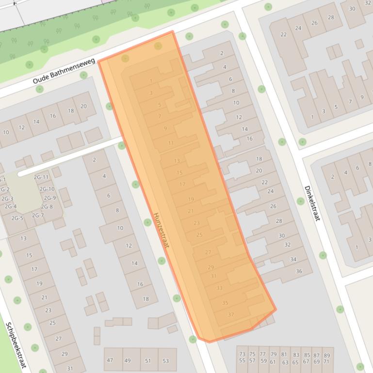 Kaart van postcodegebied 7417XE.
