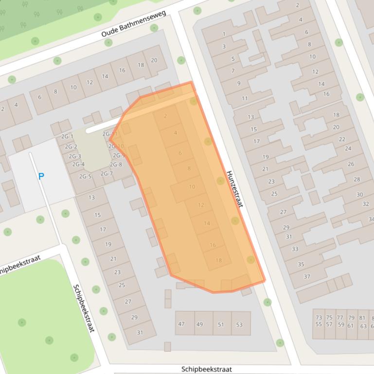 Kaart van postcodegebied 7417XG.