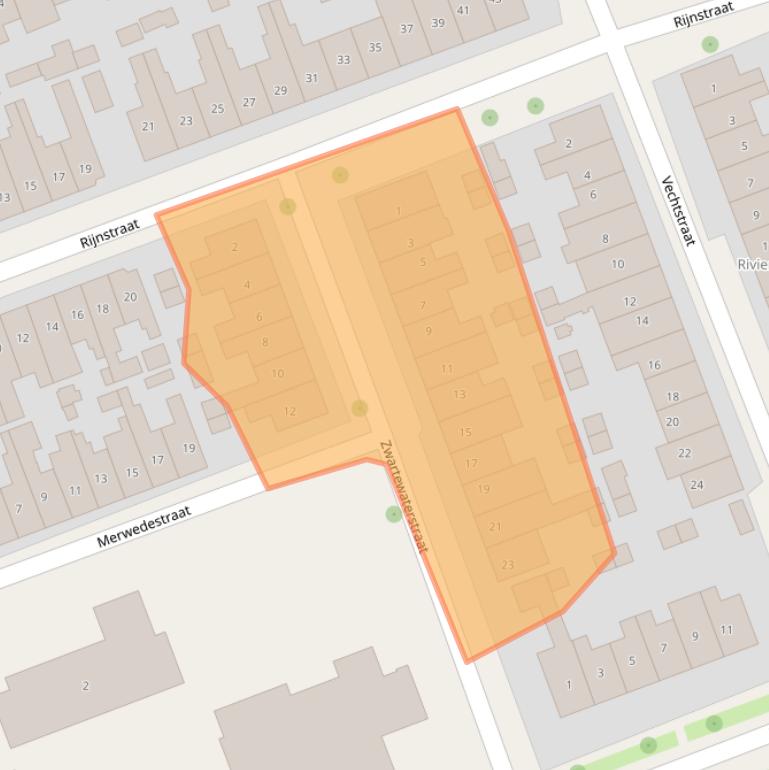 Kaart van postcodegebied 7417XK.