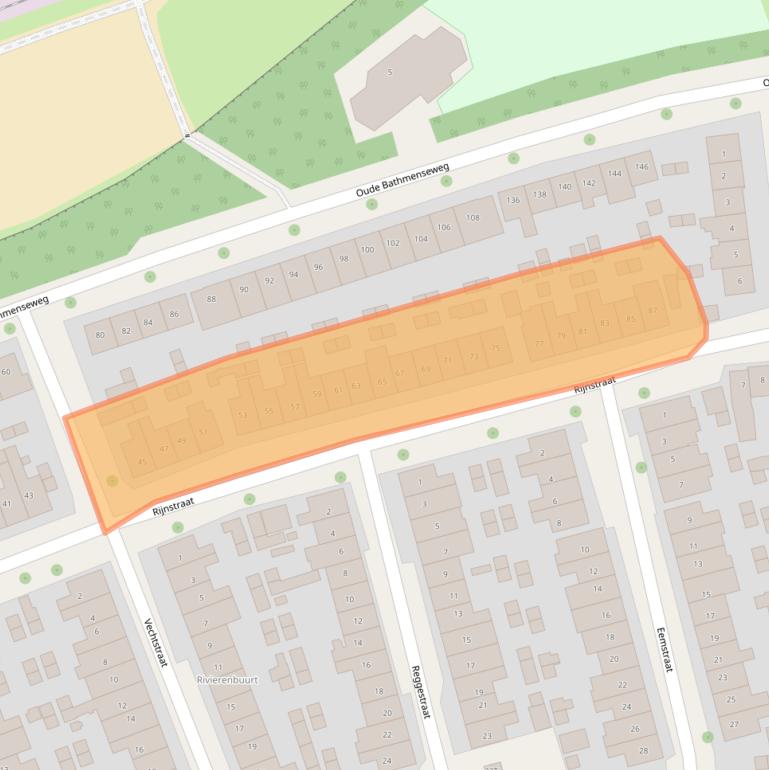 Kaart van postcodegebied 7417XM.