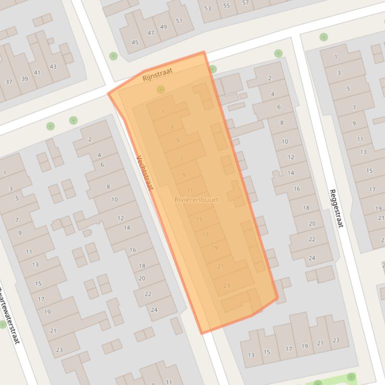 Kaart van postcodegebied 7417XP.