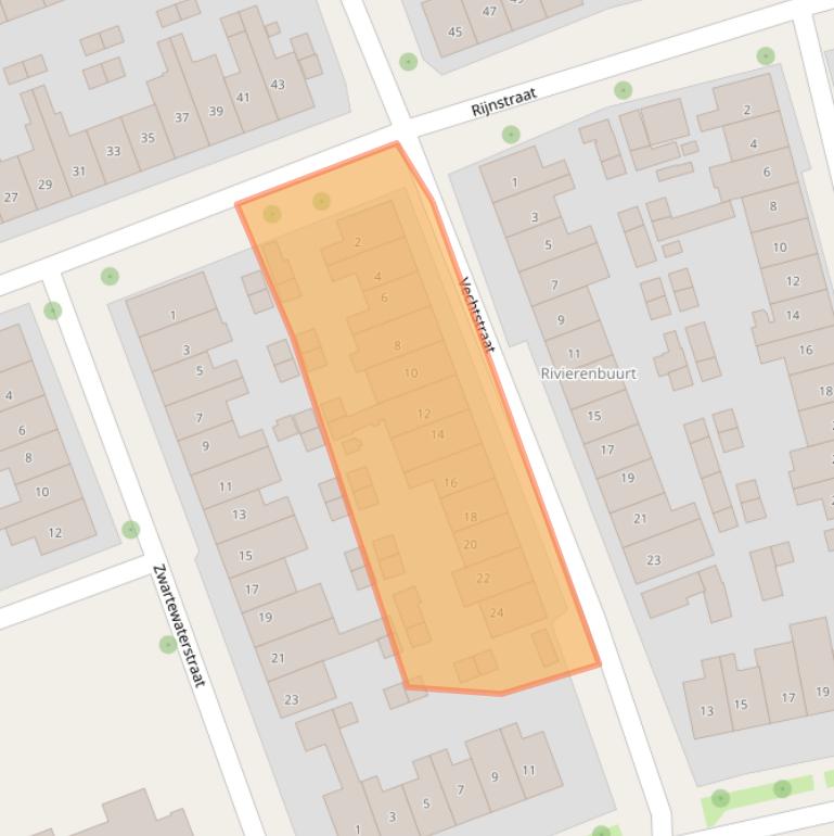 Kaart van postcodegebied 7417XR.